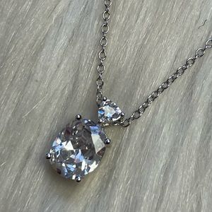 NVC Avon CZ silver tone necklace